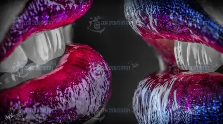 Фотографии губ с различными вариациями декора