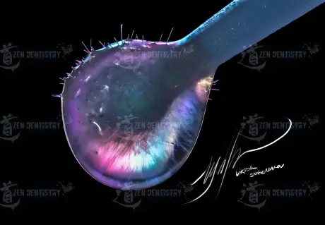 Drop of adhesive